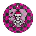 Princess Skull Heart Ornament (Round)