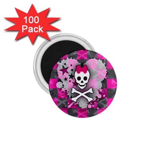 Princess Skull Heart 1.75  Magnet (100 pack)  from ArtsNow.com Front