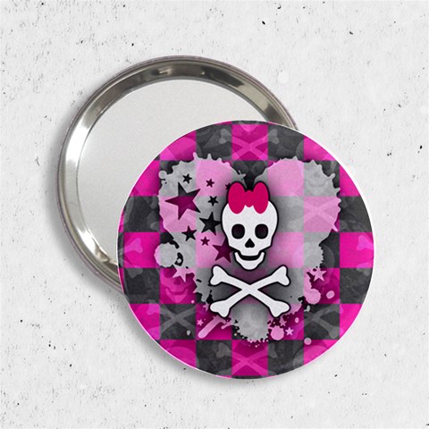 Princess Skull Heart 2.25  Handbag Mirror from ArtsNow.com Front