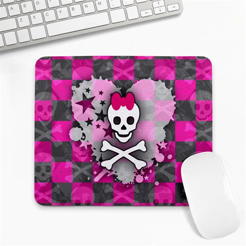 Princess Skull Heart Large Mousepad from ArtsNow.com Front