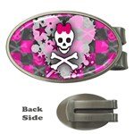 Princess Skull Heart Money Clip (Oval)