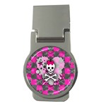 Princess Skull Heart Money Clip (Round)