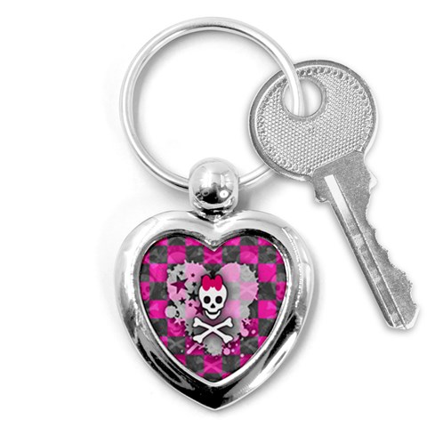 Princess Skull Heart Key Chain (Heart) from ArtsNow.com Front