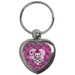 Princess Skull Heart Key Chain (Heart)