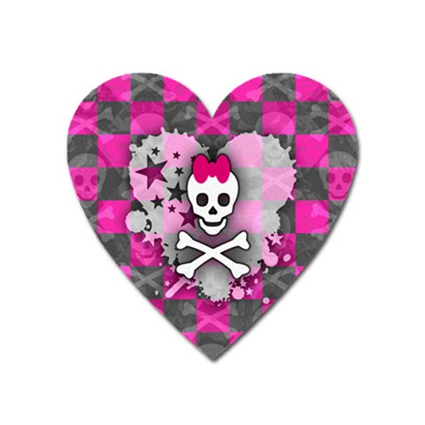 Princess Skull Heart Magnet (Heart) from ArtsNow.com Front