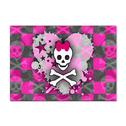 Princess Skull Heart Sticker A4 (100 pack) from ArtsNow.com Front
