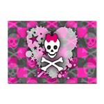 Princess Skull Heart Sticker A4 (100 pack)