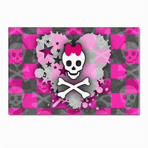 Princess Skull Heart Postcards 5  x 7  (Pkg of 10) from ArtsNow.com Front