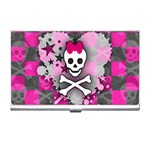 Princess Skull Heart Business Card Holder