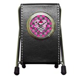 Princess Skull Heart Pen Holder Desk Clock