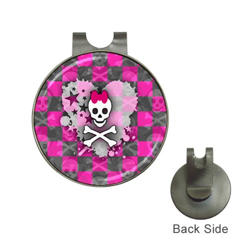 Princess Skull Heart Golf Ball Marker Hat Clip from ArtsNow.com Front
