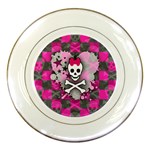 Princess Skull Heart Porcelain Plate