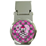 Princess Skull Heart Money Clip Watch