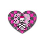 Princess Skull Heart Heart Coaster (4 pack)