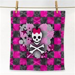 Princess Skull Heart Face Towel