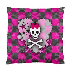 Princess Skull Heart Cushion Case (Two Sides) from ArtsNow.com Front