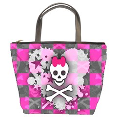 Princess Skull Heart Bucket Bag from ArtsNow.com Front