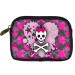 Princess Skull Heart Digital Camera Leather Case
