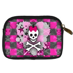 Princess Skull Heart Digital Camera Leather Case from ArtsNow.com Back