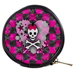 Princess Skull Heart Mini Makeup Bag