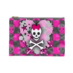 Princess Skull Heart Cosmetic Bag (Large)