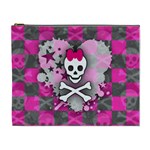 Princess Skull Heart Cosmetic Bag (XL)