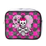 Princess Skull Heart Mini Toiletries Bag (One Side)