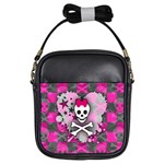 Princess Skull Heart Girls Sling Bag