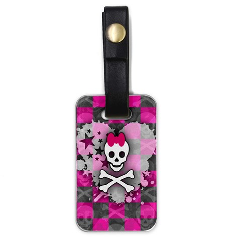 Princess Skull Heart Luggage Tag (one side) from ArtsNow.com Front