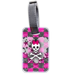 Princess Skull Heart Luggage Tag (two sides) from ArtsNow.com Front