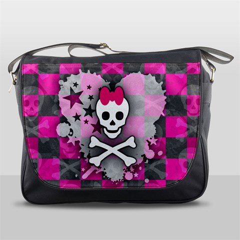 Princess Skull Heart Messenger Bag from ArtsNow.com Front