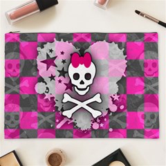 Princess Skull Heart Cosmetic Bag (XXL) from ArtsNow.com Front