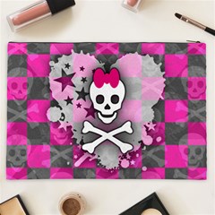 Princess Skull Heart Cosmetic Bag (XXL) from ArtsNow.com Back