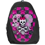 Princess Skull Heart Backpack Bag