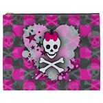 Princess Skull Heart Cosmetic Bag (XXXL)