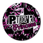 Punk Princess Round Mousepad