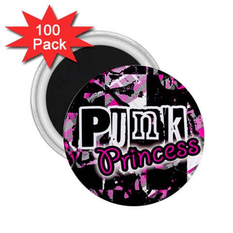 Punk Princess 2.25  Magnet (100 pack)  from ArtsNow.com Front