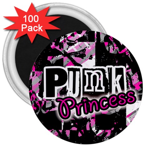Punk Princess 3  Magnet (100 pack) from ArtsNow.com Front