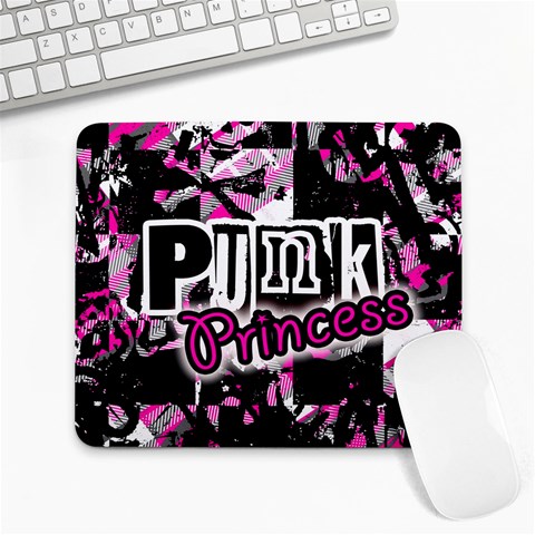 Punk Princess Large Mousepad from ArtsNow.com Front