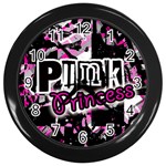 Punk Princess Wall Clock (Black)