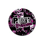 Punk Princess Rubber Round Coaster (4 pack)