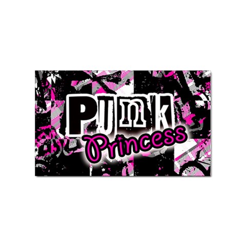 Punk Princess Sticker (Rectangular) from ArtsNow.com Front