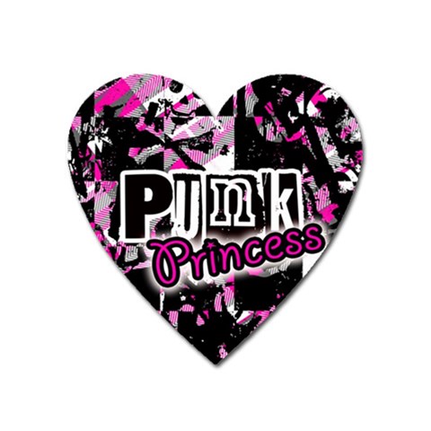Punk Princess Magnet (Heart) from ArtsNow.com Front