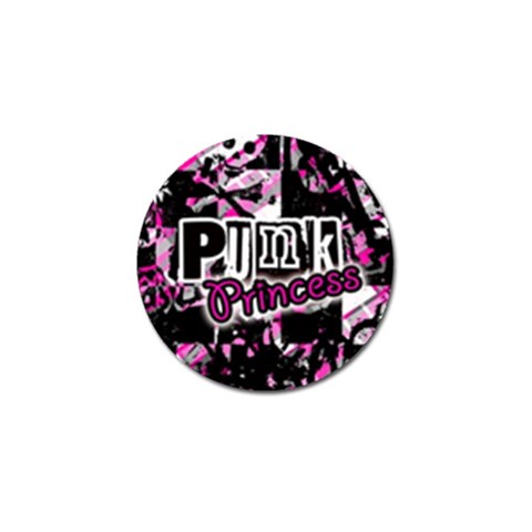 Punk Princess Golf Ball Marker from ArtsNow.com Front