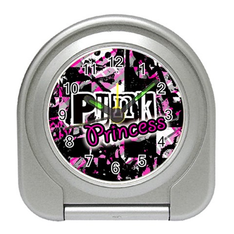 Punk Princess Travel Alarm Clock from ArtsNow.com Front