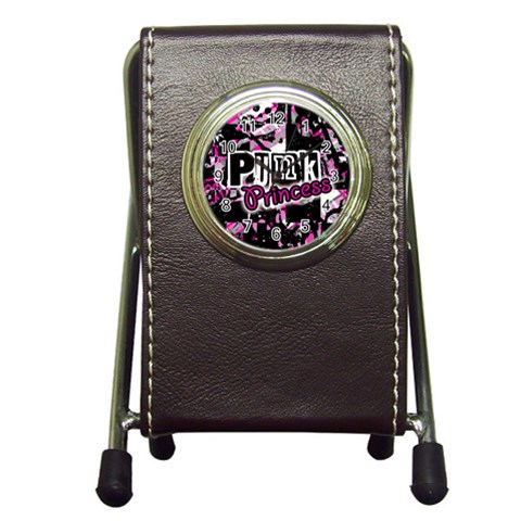 Punk Princess Pen Holder Desk Clock from ArtsNow.com Front