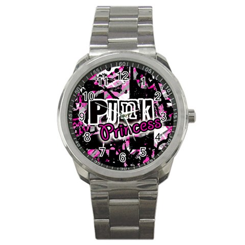 Punk Princess Sport Metal Watch from ArtsNow.com Front