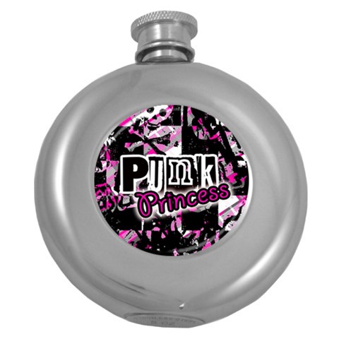 Punk Princess Hip Flask (5 oz) from ArtsNow.com Front