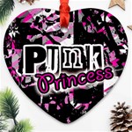 Punk Princess Heart Ornament (Two Sides)