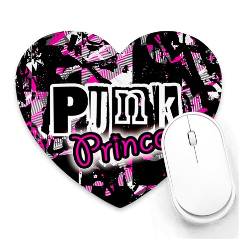 Punk Princess Mousepad (Heart) from ArtsNow.com Front